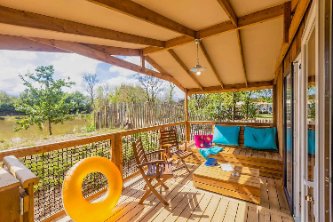 Terrasse location Camping La Bretonnière