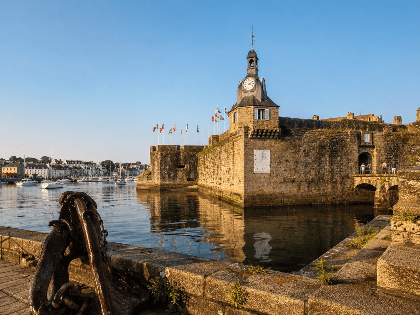 The Ville Close of Concarneau, a Fortified Town on the Sea